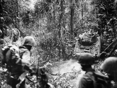 M4 Sherman Tank during Operation Dexterity at New Britain 1944