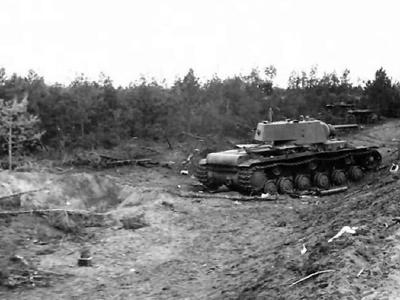 Abandoned KV-1 tank 1941 Operation Barbarossa