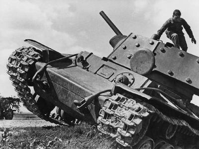 KV1 model 1941 tank with extra armor