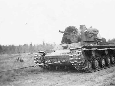 Soviet heavy tank KV-1E