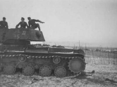 captured soviet KV-1 tank