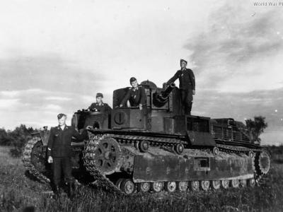 Late T-28 with appliqué armor