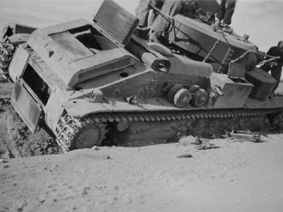 T-28 abandoned during the Operation Barbarossa, rear view