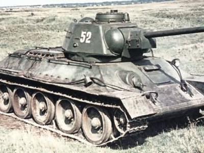 T-34 tank color photo code 52