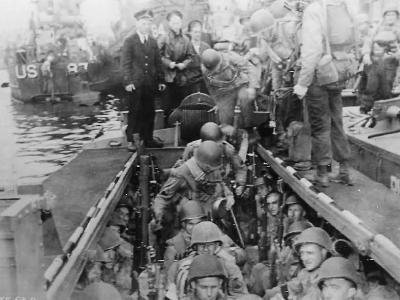 5th Rangers Embark at Weymouth for D-Day Invasion of Omaha Beach