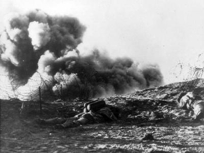 Bangalore torpedo blasts barbed wire D-Day practice