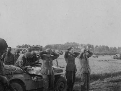 Freshly Captured German POWs Normandy August 1944