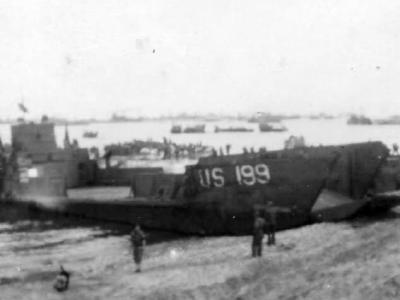LCT 199 Landed 197th AA Omaha Beach D-Day Normandy 1944