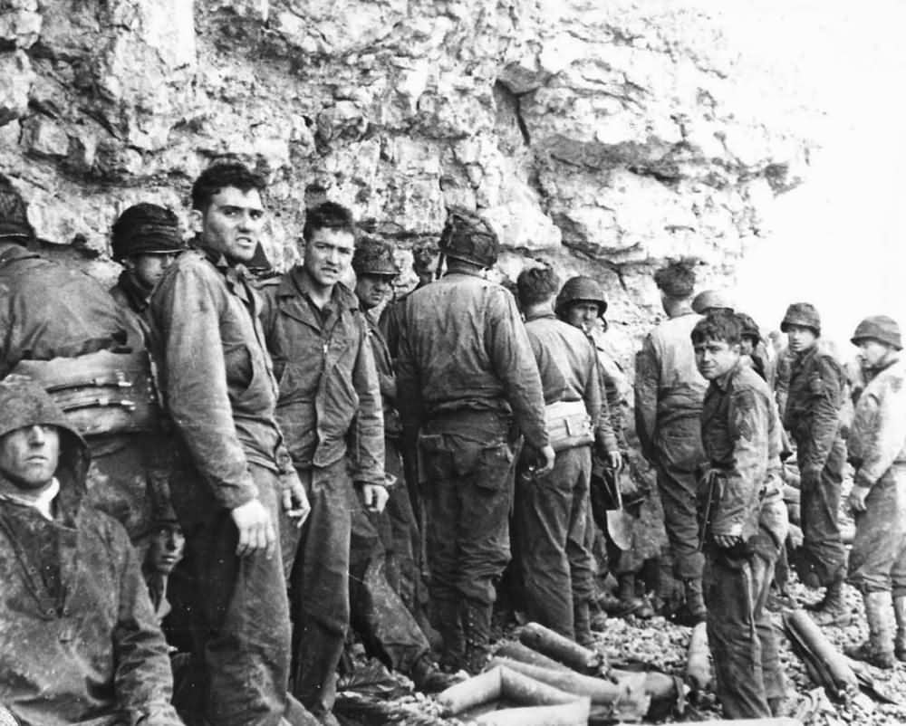 US 3rd Battalion 16th Infantry Regiment 1st Division on Omaha Beach near Colleville sur Mer D-Day