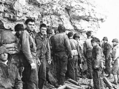 US 3rd Battalion 16th Infantry Regiment 1st Division on Omaha Beach near Colleville sur Mer D-Day