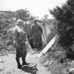American Soldiers Search German Tunnel in Normandy France