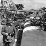 German troops examine an destroyed Waco CG-4 glider Normandy June 1944