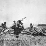 US M2 90 mm Gun Crew in Action near Vierville-sur-Mer Normandy