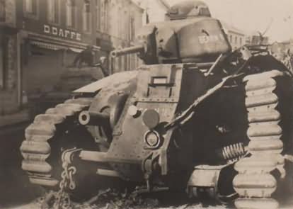 French Char B1 bis tank BEARN II in Beaumont