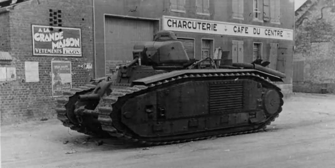 Char B1 bis side view