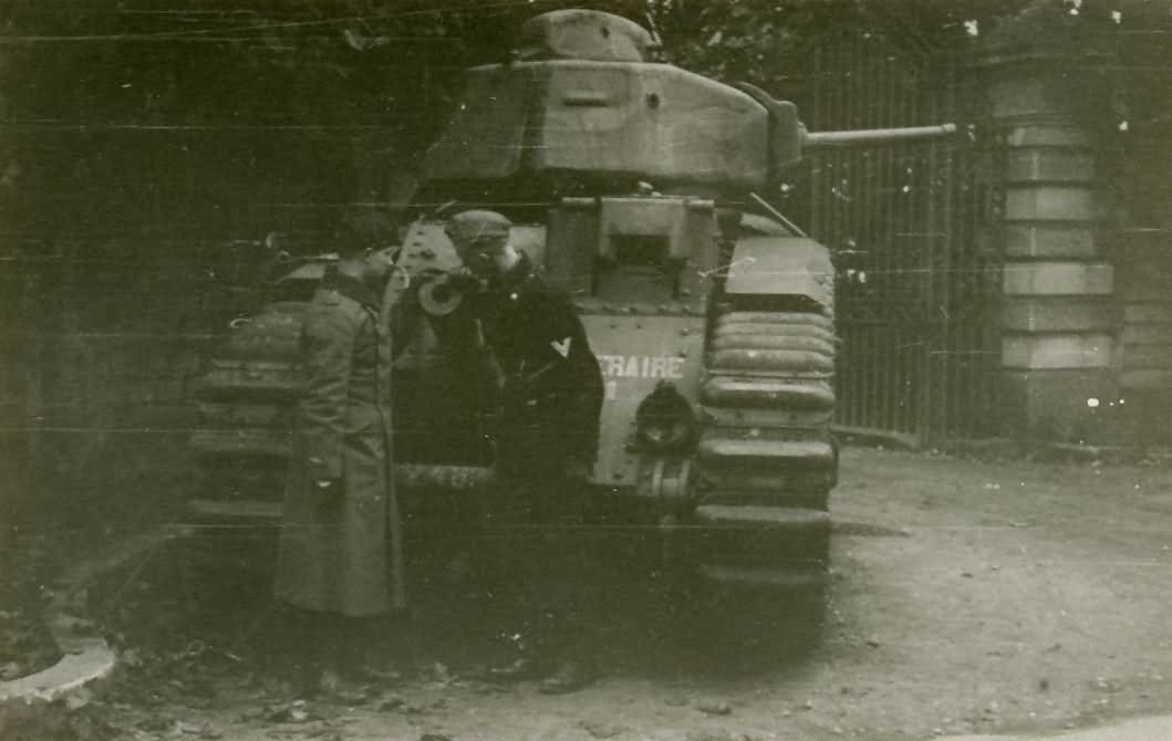 French Char B1 bis tank number 246 of the 8th BCC named Temeraire