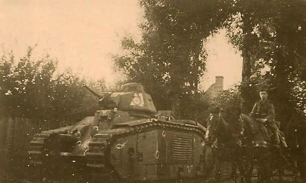 French Char B1 bis tank white 1