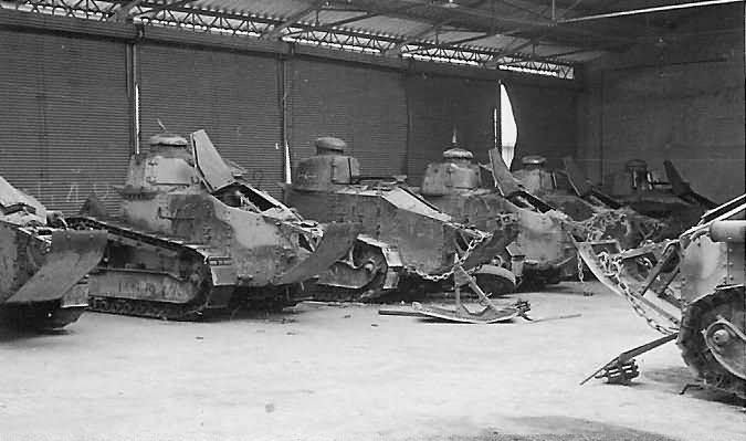 Abandoned FT17 Light tanks 1940