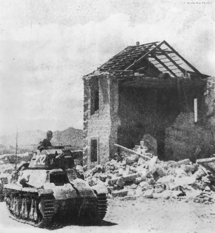Panzerkampfwagen 38H 735(f) code 232 in Yugoslavia 1943