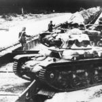 French Renault R35 tanks loaded on train for transport to front 1939