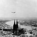 B-24 over ruins of Köln (Cologne) 1945