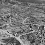 Bremen Aerial View Hochbunker F97 Hans Bockler Strasse 1945