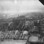 Hamburg Aerial View Blohm Voss U-Boot Werk Werft Hafen May 1945