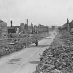 Main Street in Emmerich Canadians 21st Army Bike 1945
