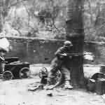 US 3rd Army Troops in Action in Dillingen Luxembourg 1945