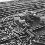 US 7th Army M1 Mortar Crew in Action along Strasbourg Railway 1944