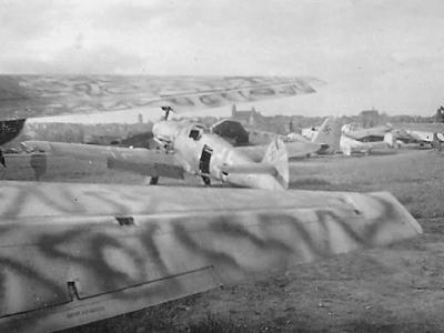 Abandoned Bf 109 and Ju88 Night Fighter 1945