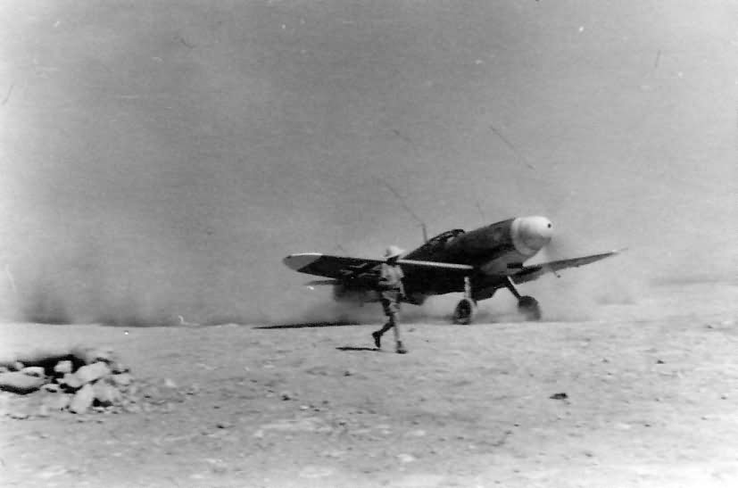 Bf109 F 5./JG 27 on start Martuba Africa 1942 3