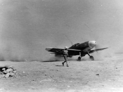 Bf109 F 5./JG 27 on start Martuba Africa 1942 3