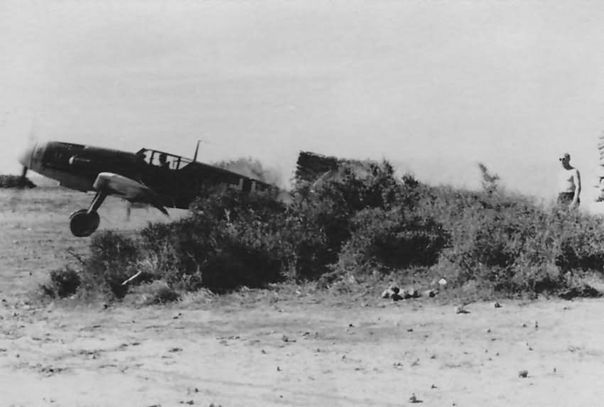 Bf109 F 5.JG 27 on start Martuba Africa 1942 photo