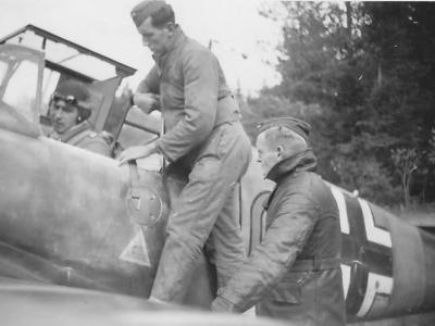 Bf 109 F of 3/JG 51 pilot Oblt. Heinrich Krafft eastern front