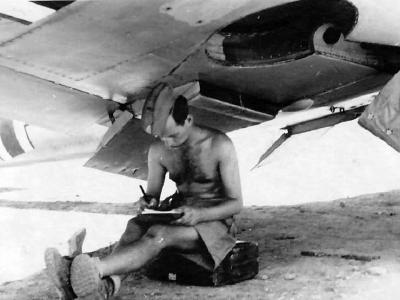 Luftwaffe Pilot Messerschmitt Bf109 F 5.JG 27 Afrika 1942