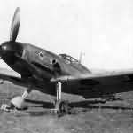 Bf109 G of JG53 at a captured Soviet airfield