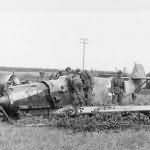 Messerschmitt Bf 109 belly landing