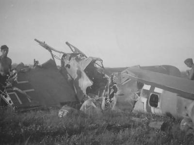 destroyed Bf 109 F Stab II/JG 51 pilot Gruppenkommandeur Josef Fözö 11 July 1941