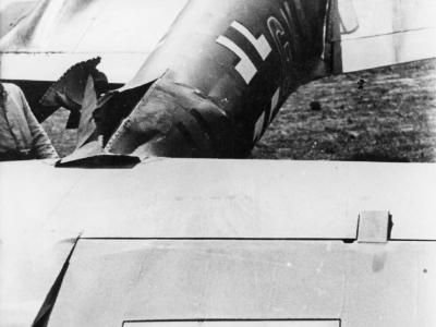 Bf110 pf Hermann Brinkmann damaged