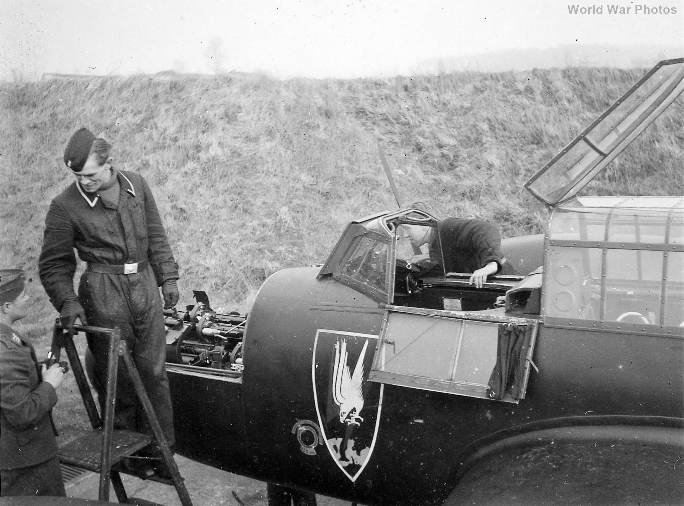 Bf110 with opened pilot's canopy