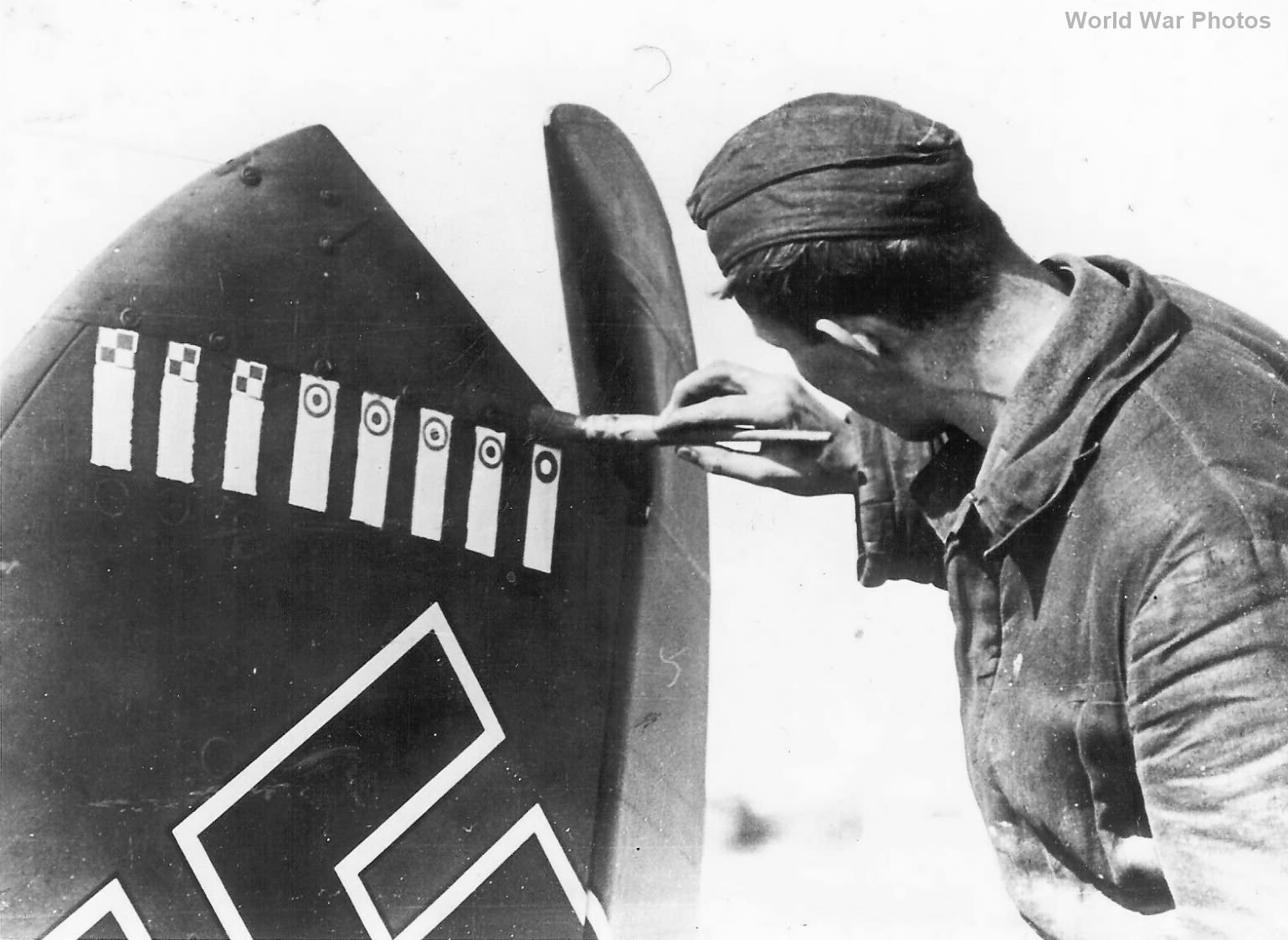 Luftwaffe Airman Recording a Kill