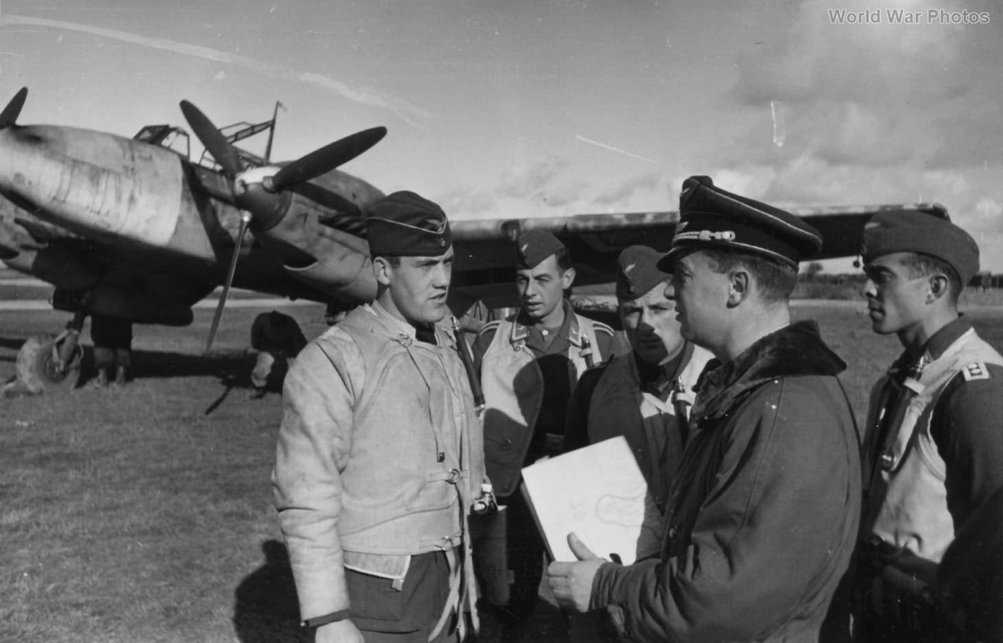 Luftwaffe pilots with Bf 110
