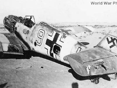 Abandoned Me 109F-4 W.Nr. 12564 „Yellow 9” of the JG53 Africa