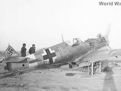 Abandoned Bf109 in African Desert 1