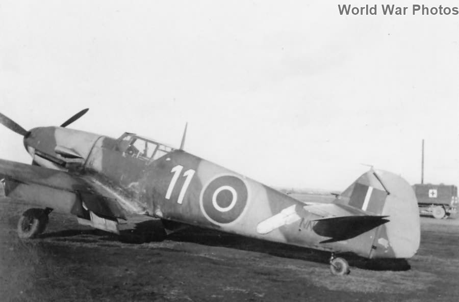 British Bf 109F-2 „White 11” NN644