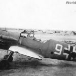 Abandoned Bf109 :White 9″ in African Desert