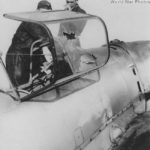 Damaged canopy of Me 109 E from 6/JG 51 France 1940