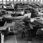 Unfinished Do 335s at Dornier plant, Oberpfaffenhofen