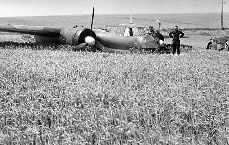 Do17 Z after crash landing